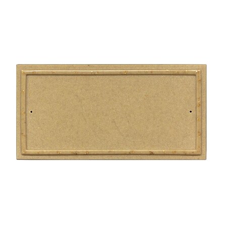 Qualarc 10 in. Ridgestone Rectangle Crushed Stone Do It Yourself Kit Address Plaque in Sandstone Color RIG-4912-SS